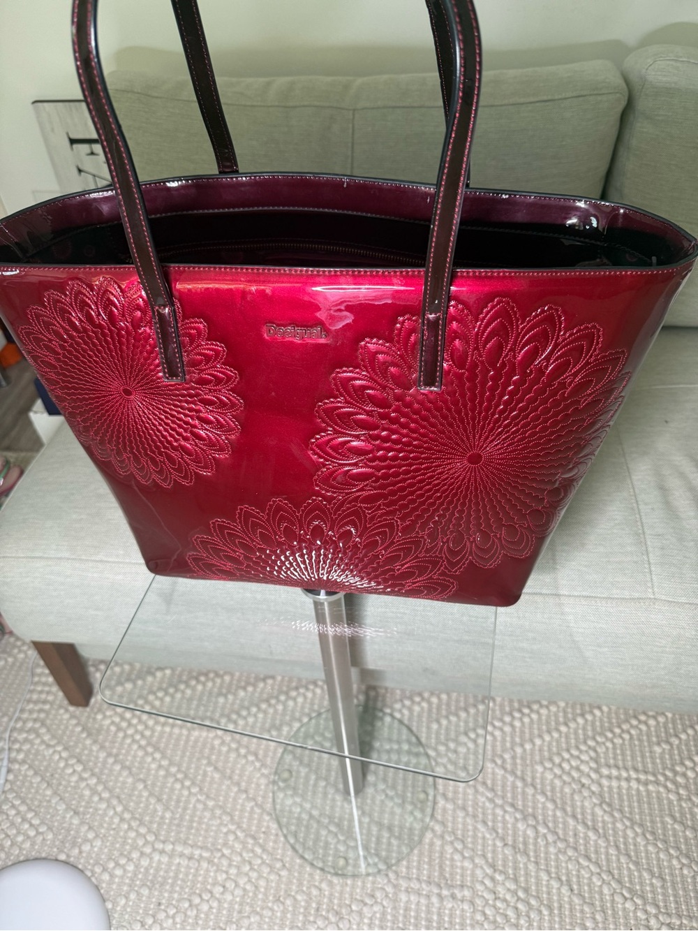 NWOT  Desigual Patent Tote $149.